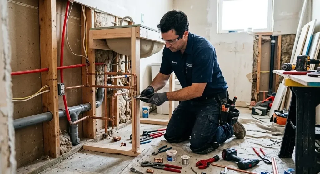 Plumbing work